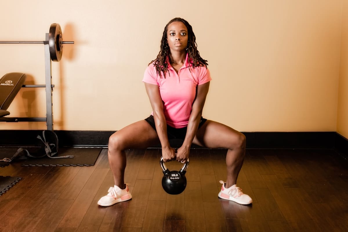 Leverage Home Fitness Equipment | Woman Working Out with Weight