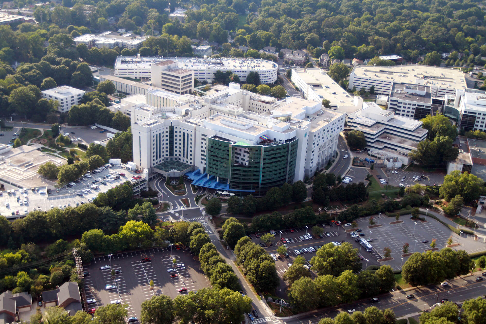 Healthcare Facilities | Aerial view of a large building