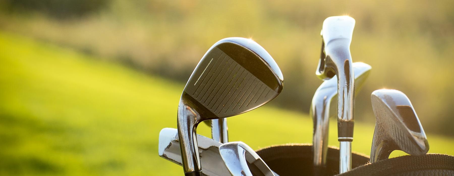 golf clubs in a bag