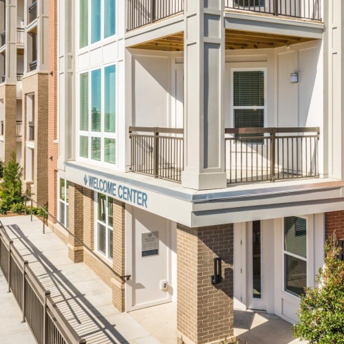 The essence of exceptional living a building with a walkway